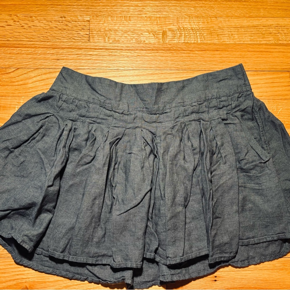 Free People Charcoal Textured Skirt